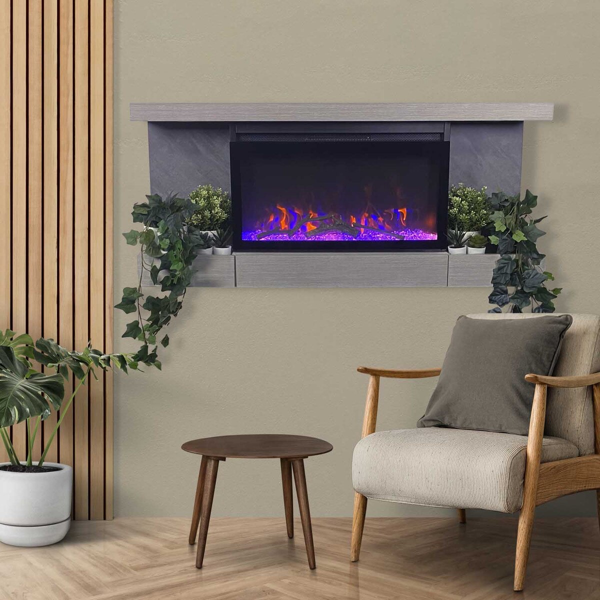 Mantel Shelf Electric Fireplace